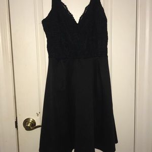 Spaghetti Strap Lace Top Skater Dress